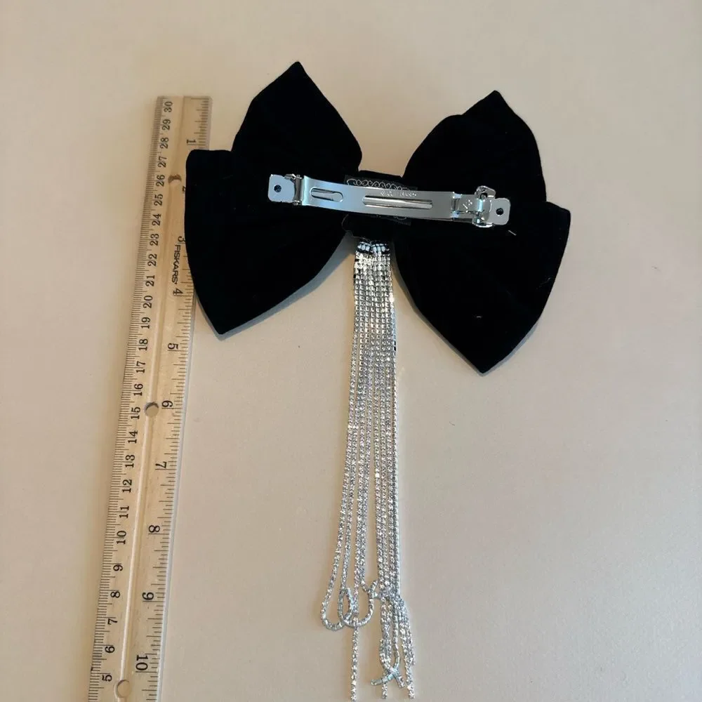 Elegant Black Bow Hair Clip K11